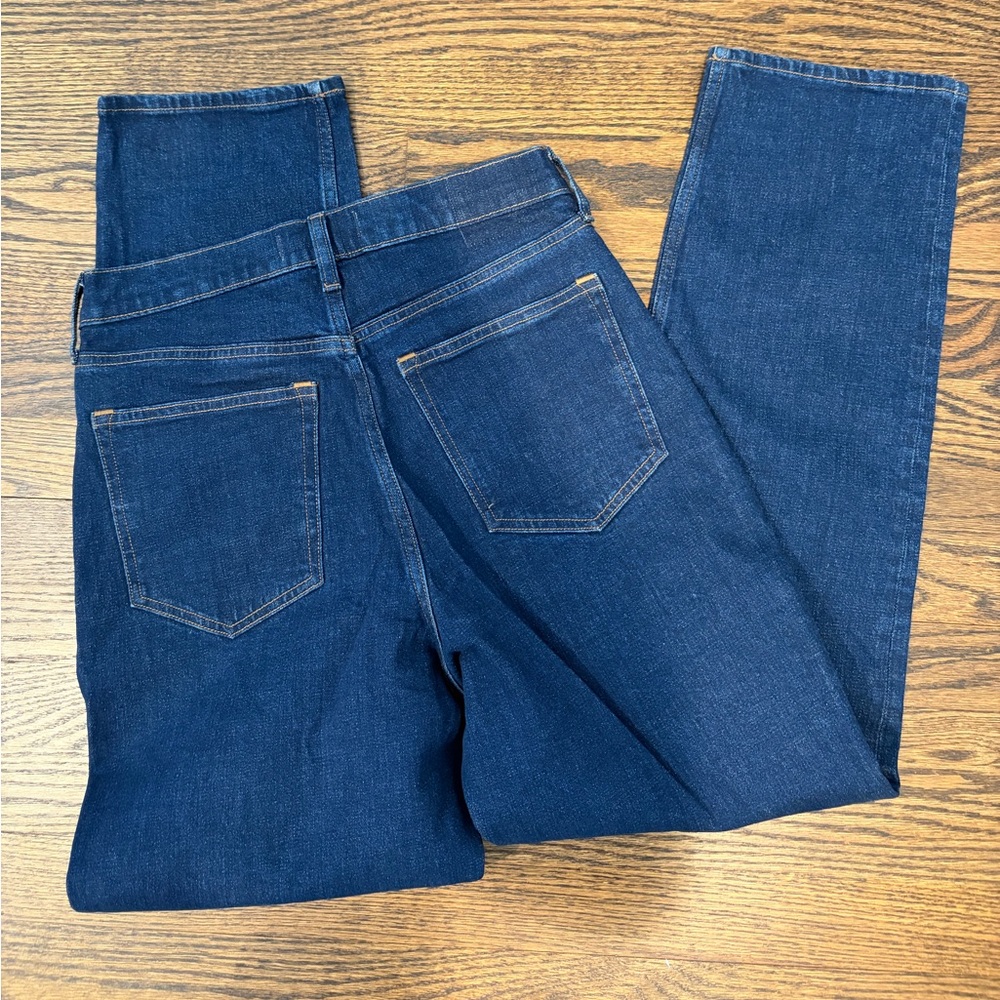 Abercrombie & Fitch High-Rise Dark Blue Jeans - Ankle Straight - Picture 5 of 5